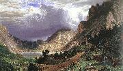 Albert Bierstadt Storm in the Rocky Mountains, Mt Rosalie oil painting reproduction